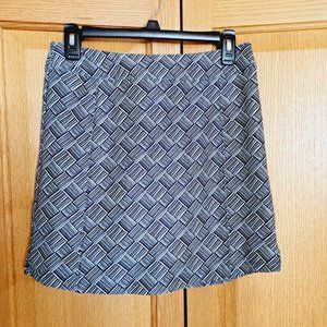 Adidas XS Skirt Skort Black White Sport Pockets Spandex Woman Activewear XS